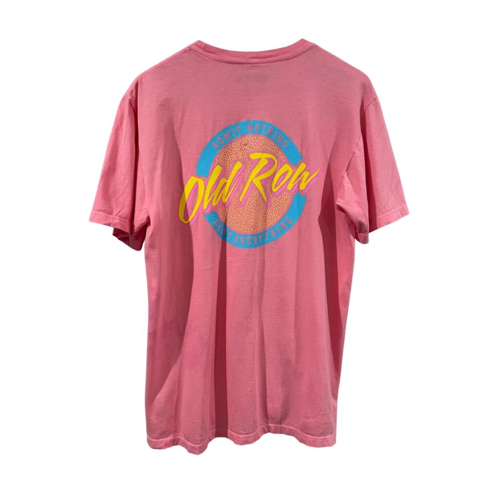 Old Row Graphic  Pink Tee Medium